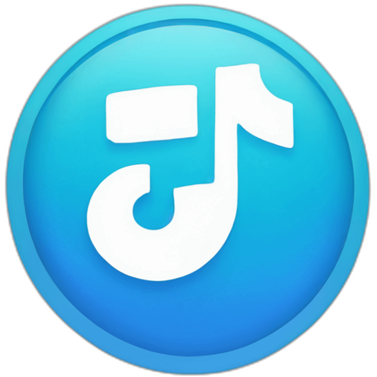 Tiktok blue verified symbol emoji