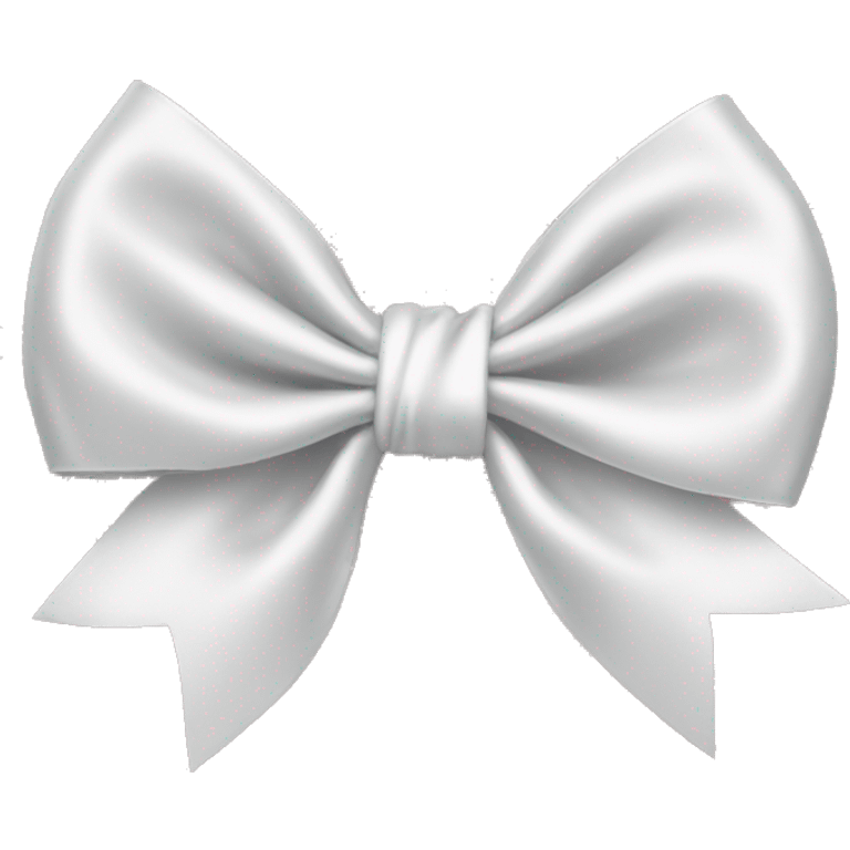 white satin bow emoji