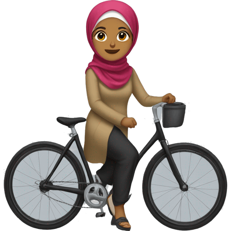 Hijabi-cyclist emoji