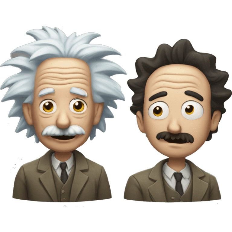 Einstein y rick de rick and morty emoji