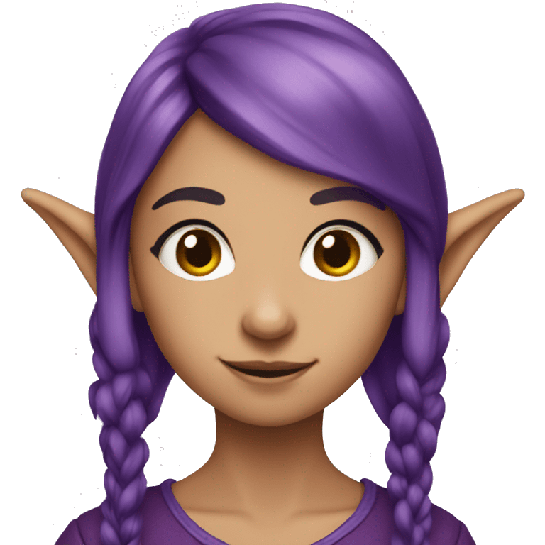 elf-girl-purple-hair-and-pointy-ears emoji