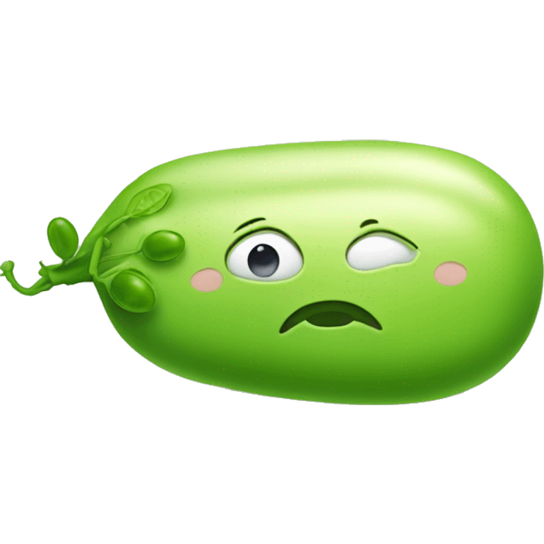 Pea and soap emoji