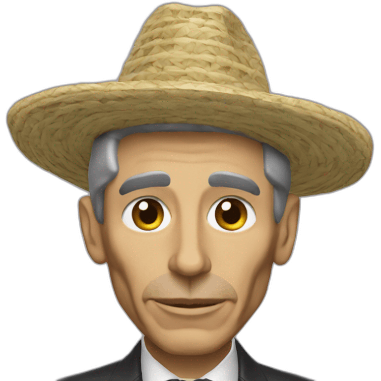 Claude Shannon wearing a sombrero emoji