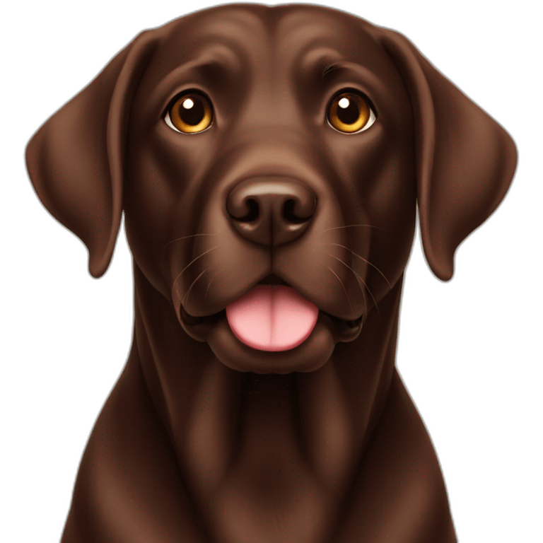 chocolate labrador emoji