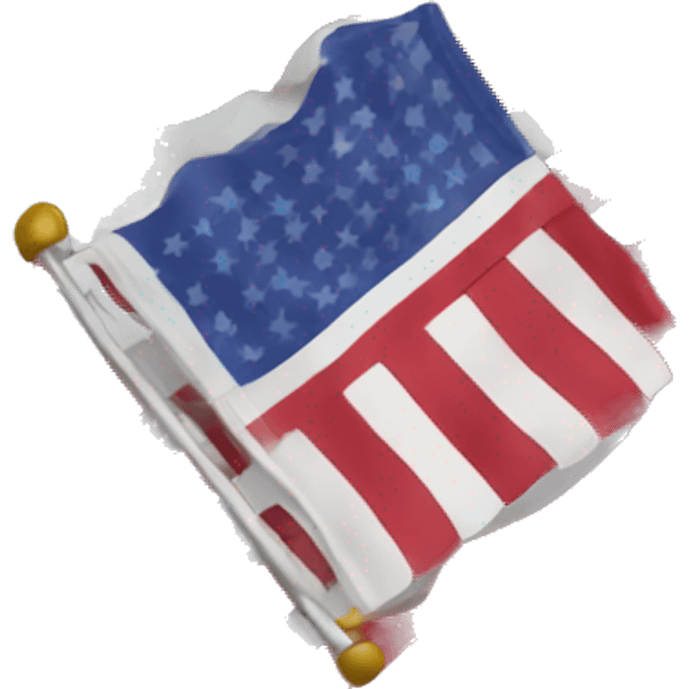 american flag flying upside down emoji