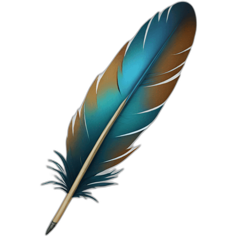 writing feather emoji