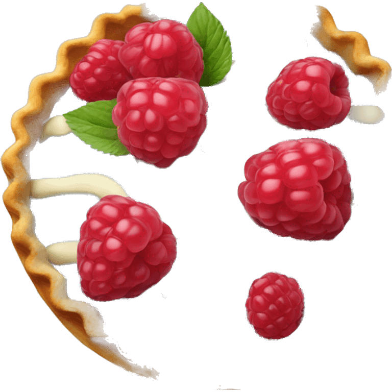 raspberry tart emoji