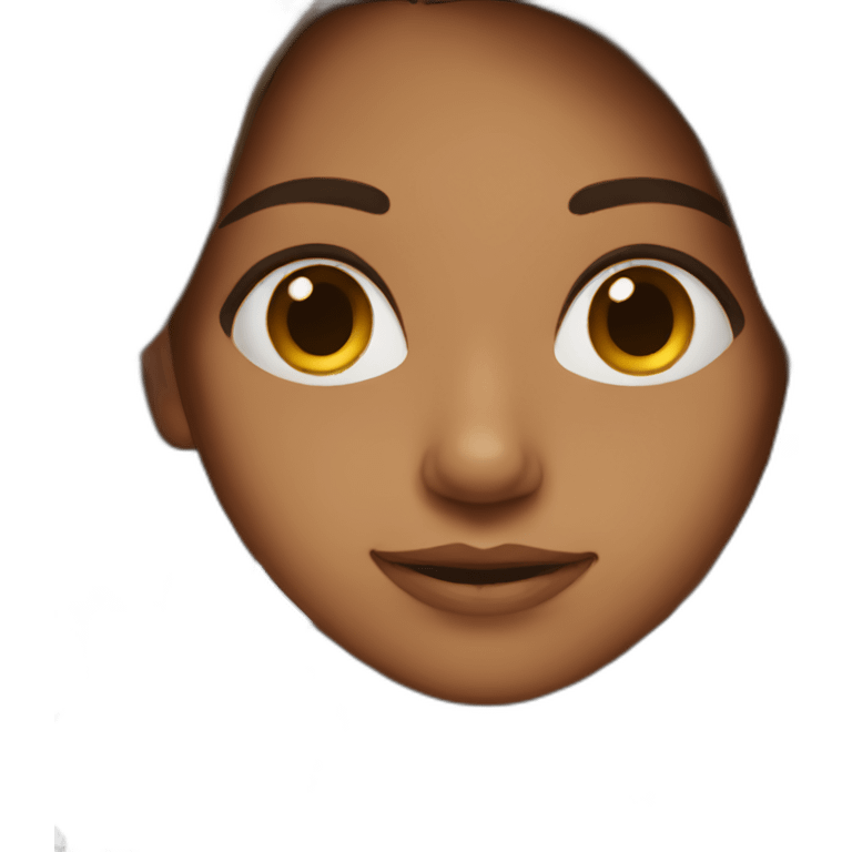 Indian girl brown hair  emoji