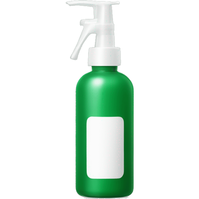 Green cosmetic bottle with pump  emoji