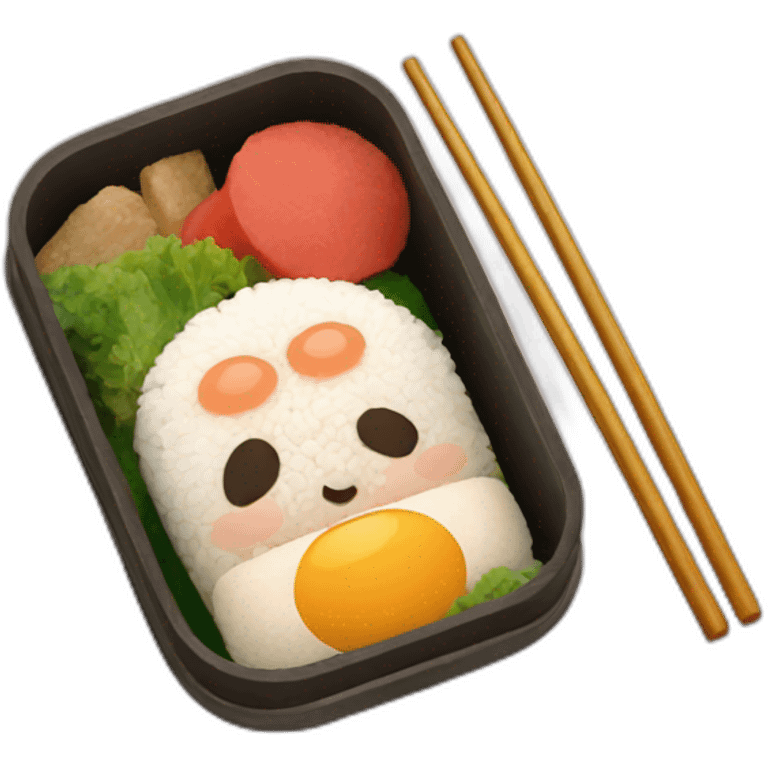 Japanese bento emoji