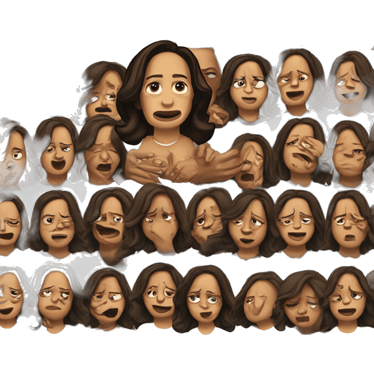 Kamala Harris crying emoji