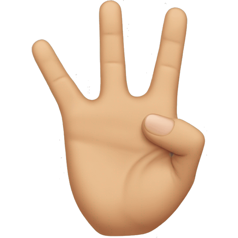 4 finger hand gestures  emoji