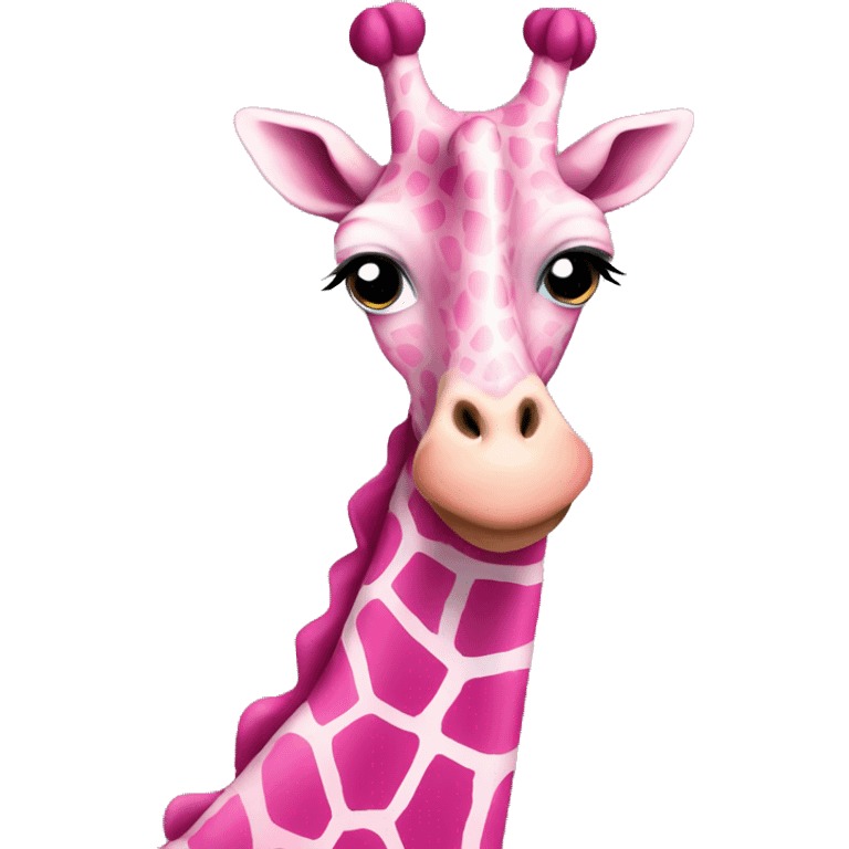 pink giraffe  emoji