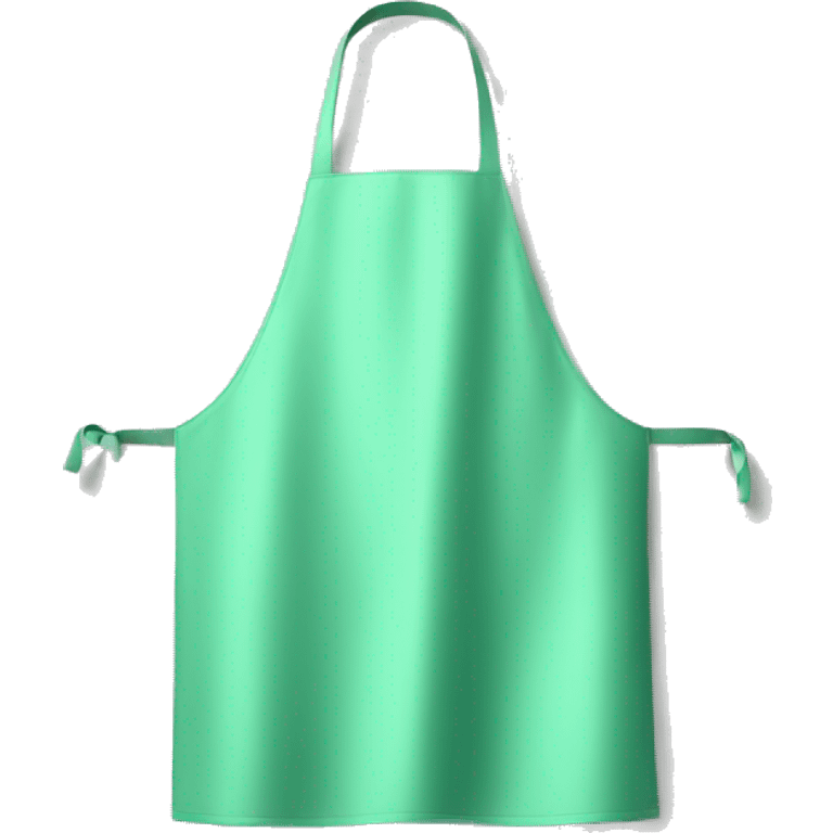 Realistic mint green kitchen apron isolated  emoji