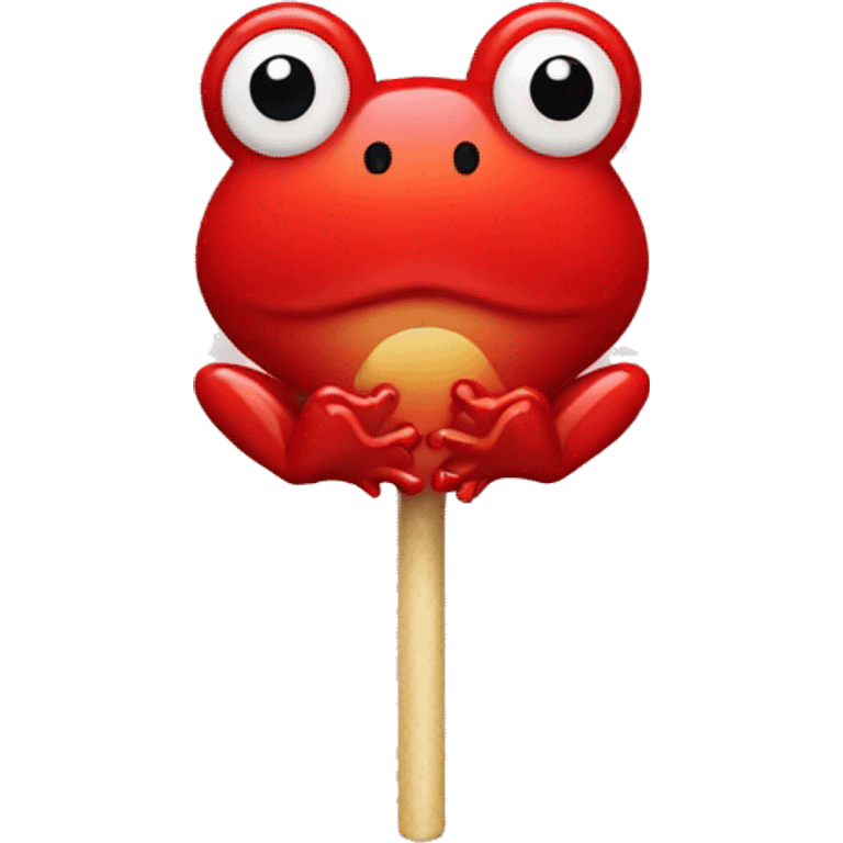 red frog lolly emoji