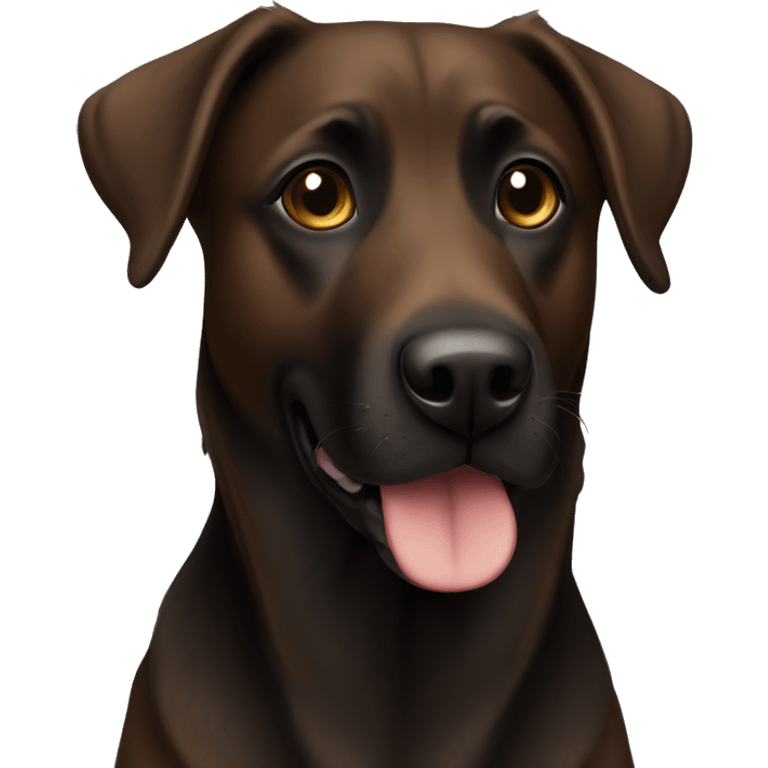 Black brown shepherd lab mix emoji