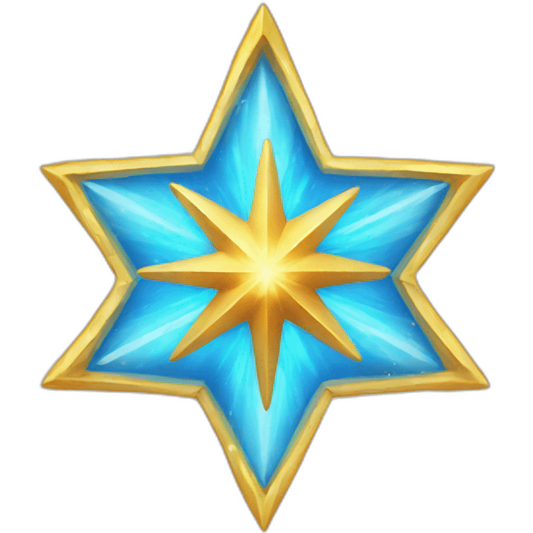 eight pointed golden fantasy star emoji