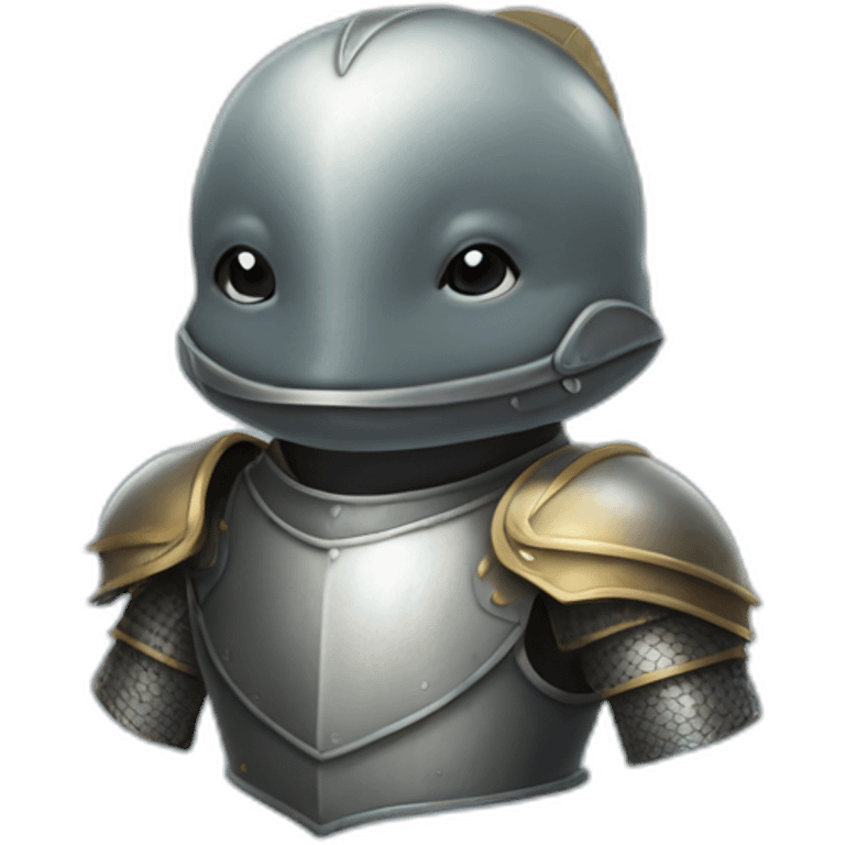 porpoise in suit of armor emoji