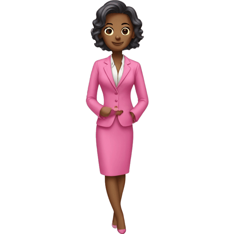 Pink dress suit lawyer  emoji