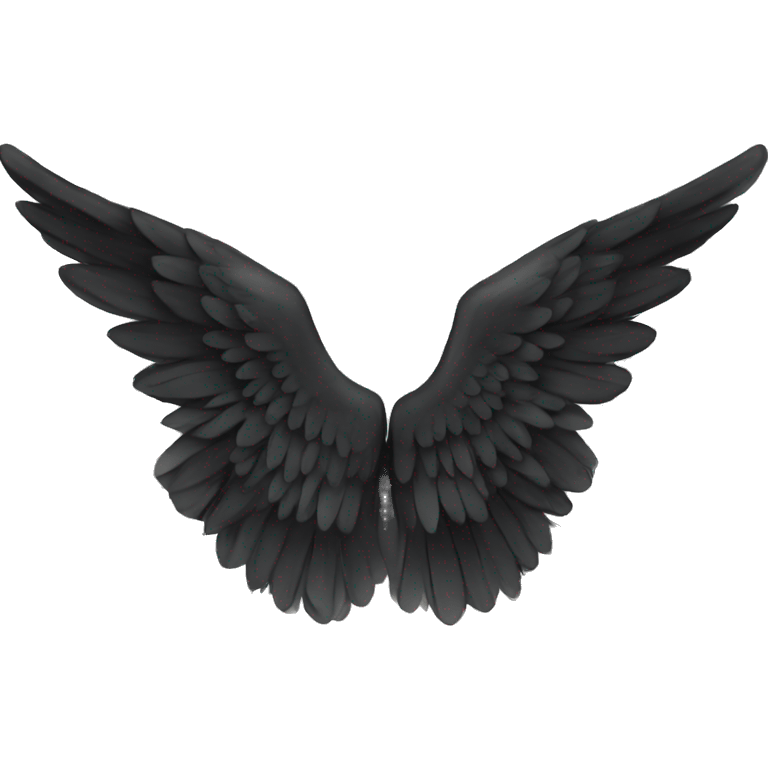 Black angel wings  emoji