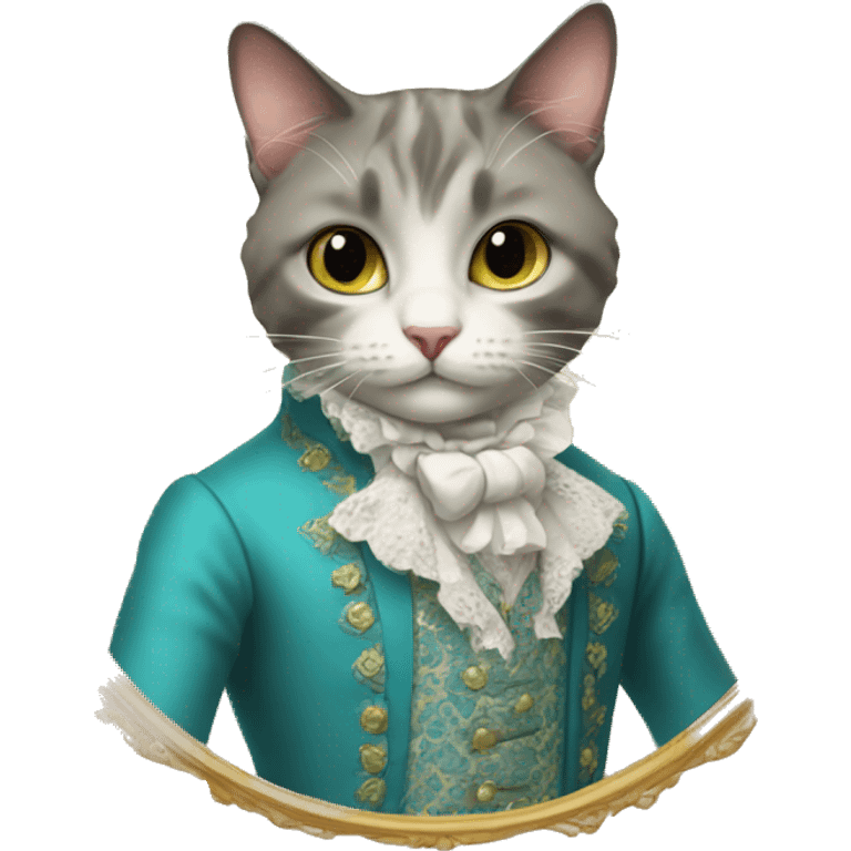 cat with rococo attire emoji