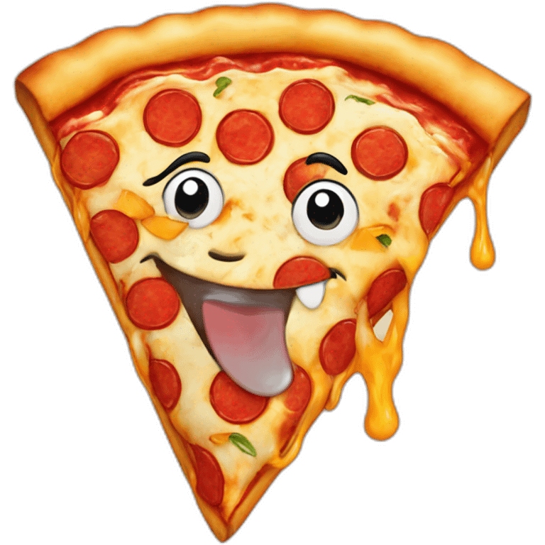 happy pizza emoji