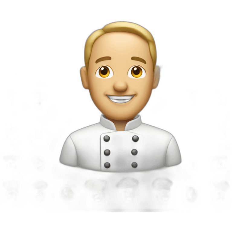 a man made of a bunch of chef emojis emoji