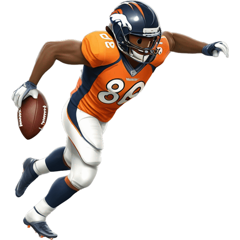 NFL football player, Denver broncos, touchdown   emoji