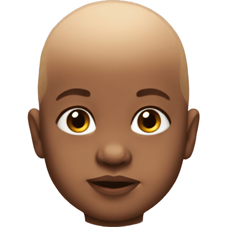 Bald baby emoji