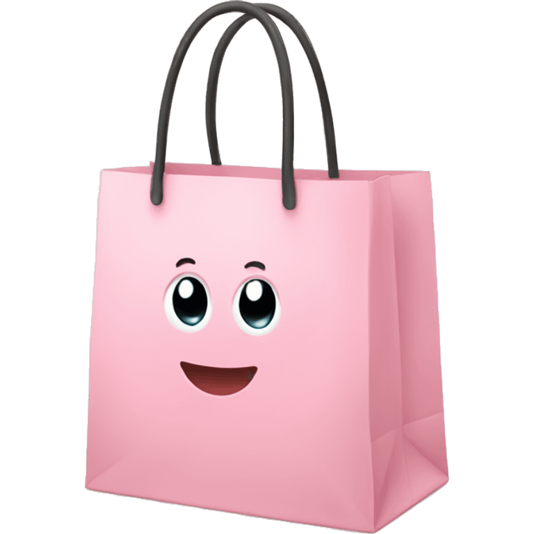 Light pink cute shopping bag emoji