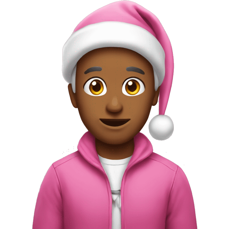 pink christmas emoji