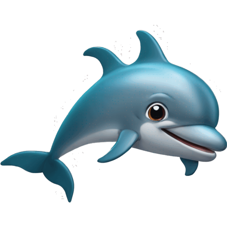 A dolphin with a bear head as its head  emoji