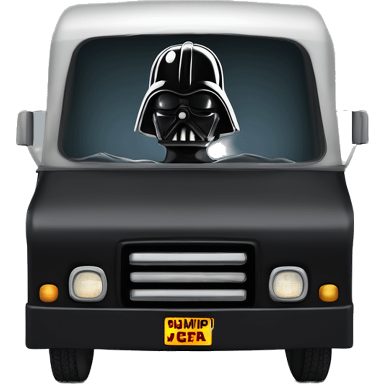 1970 Darth Vader Grumman mail truck emoji