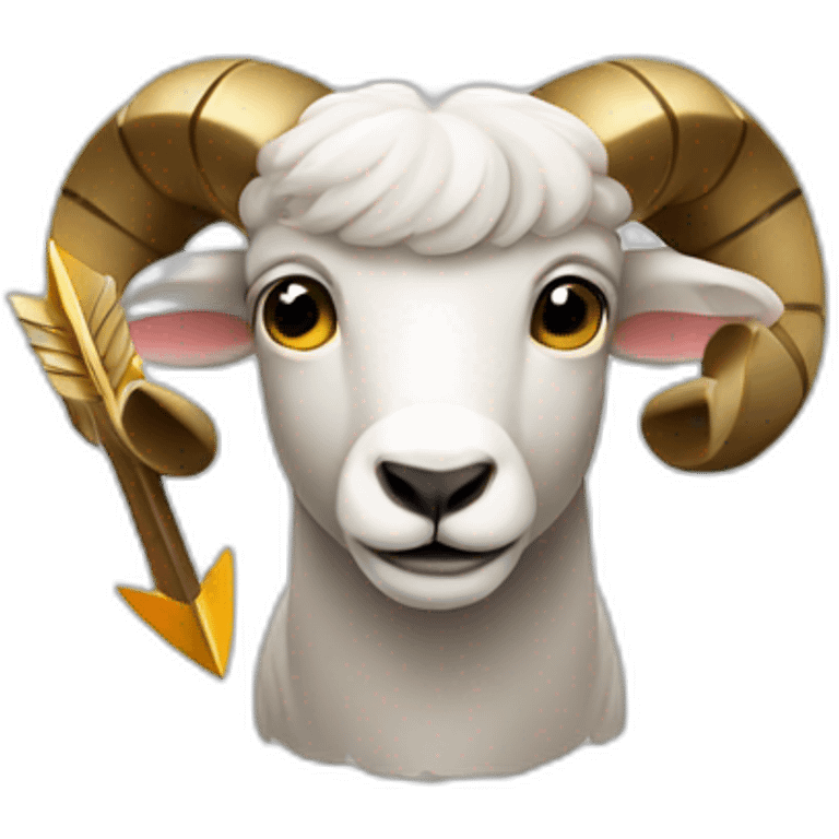 Ram holding arrow emoji