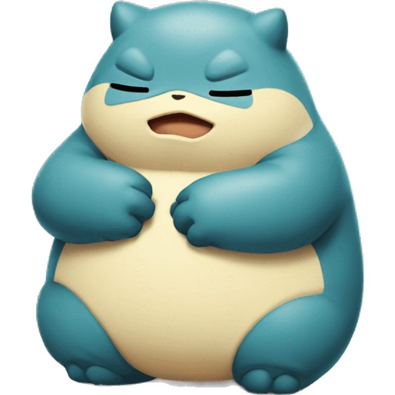 snorlax from pokemon but sad emoji