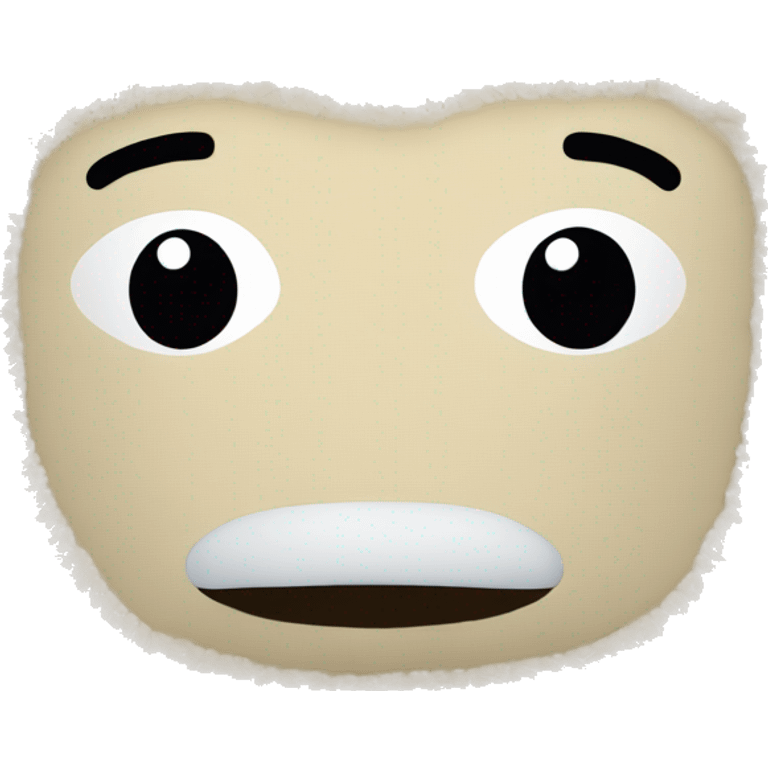 beige sherpa pillow emoji