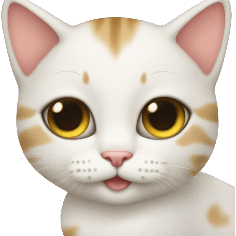 Cat Whit baby emoji