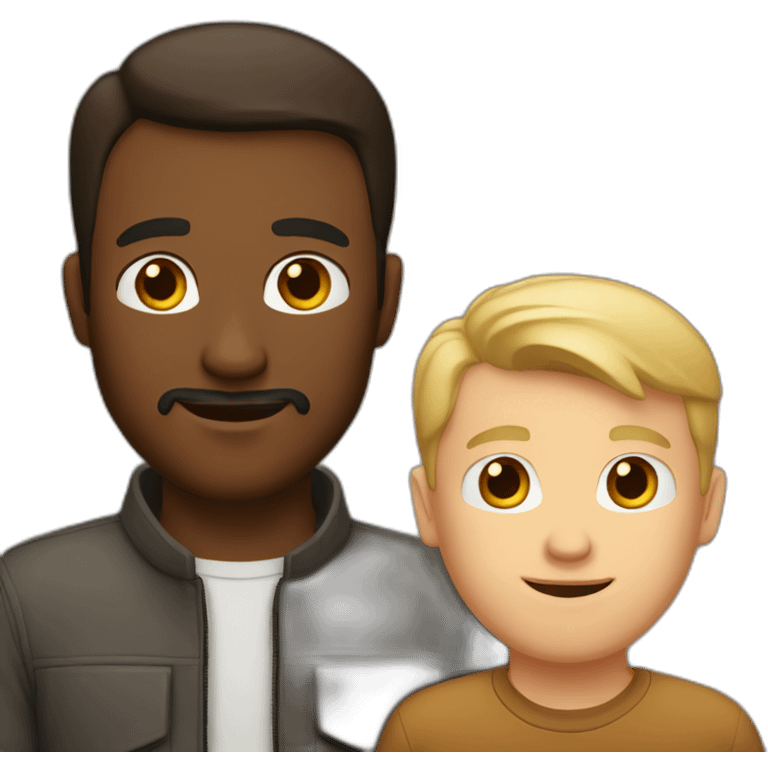 white-brun-dad-and-white-brown-man emoji