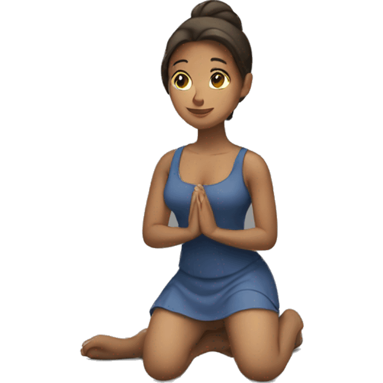 woman kneeling emoji