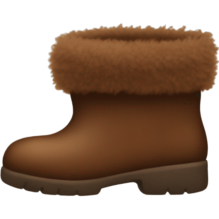 brown fuzzy boots  emoji