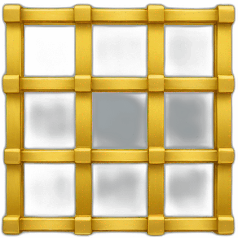 Picture frame with gold bars in it emoji