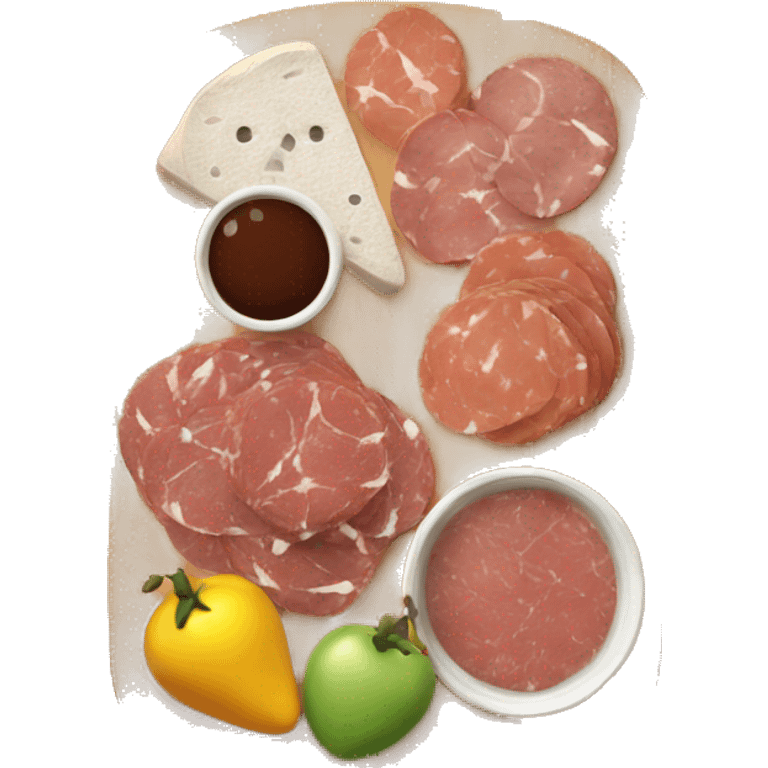 Cute charcuterie board emoji