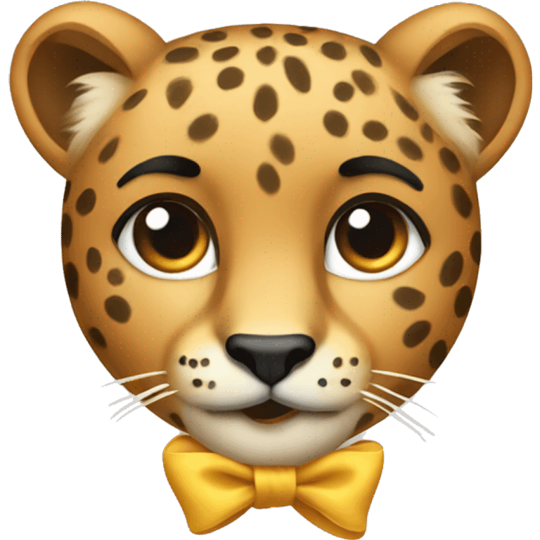 Cheetah bow emoji