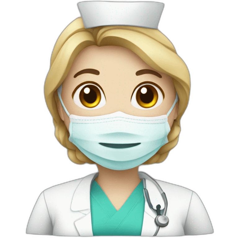 nurse in medical gloves emoji