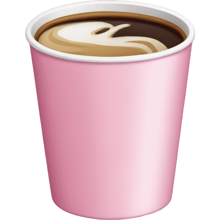 A pink coffee emoji