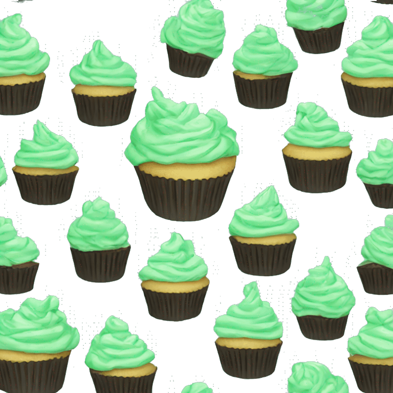 mint green cupcake emoji