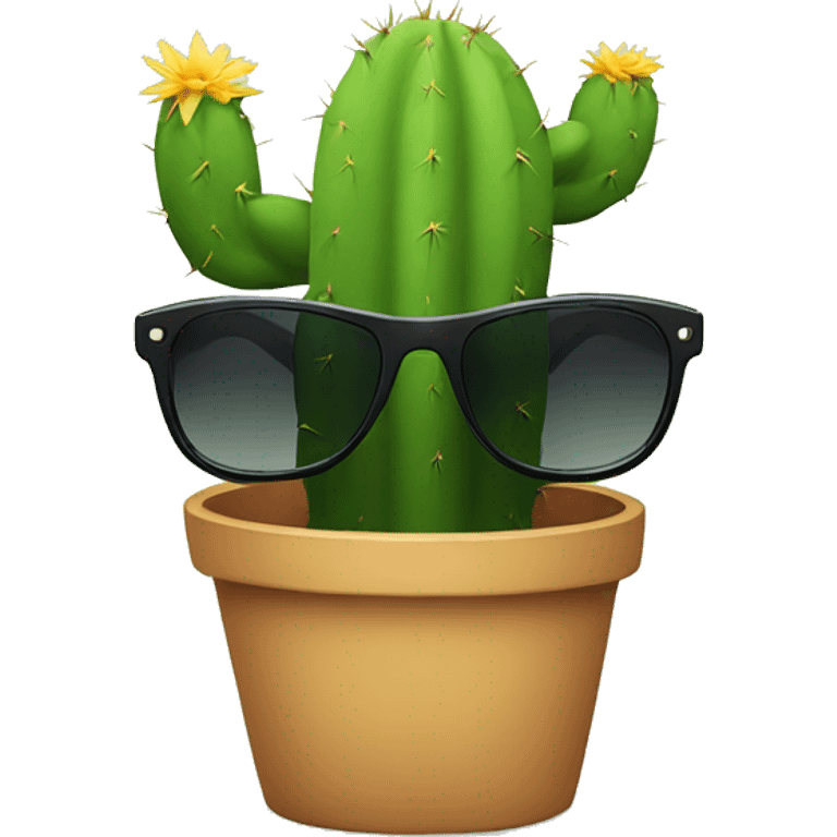 Cactus wearing sunglasses emoji