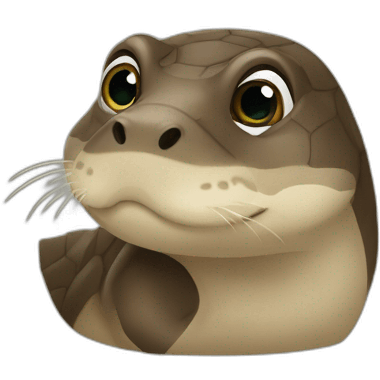 Tortue loutre emoji