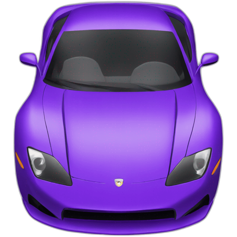 A purple sports car emoji