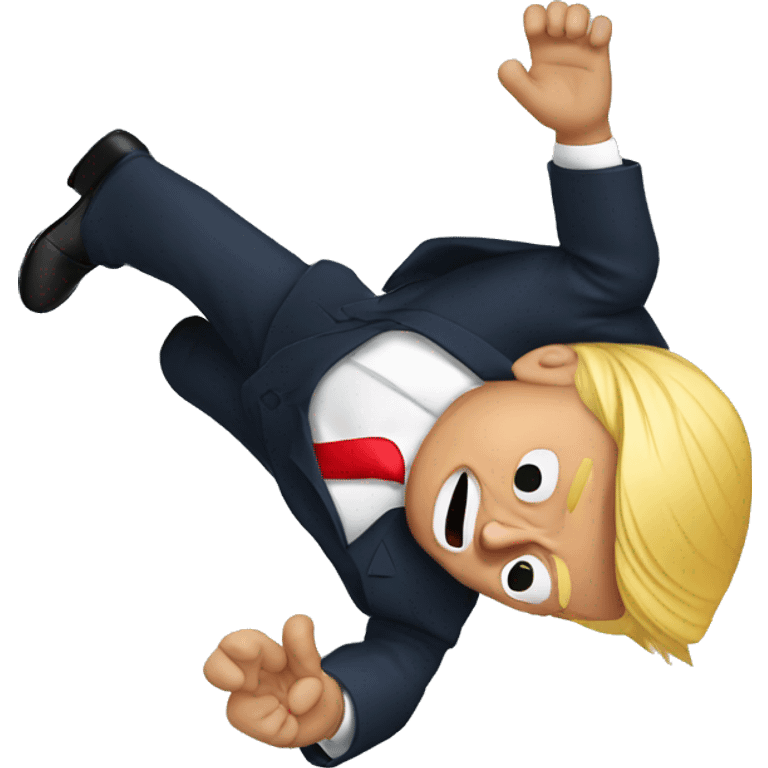 Donald Trump falling emoji